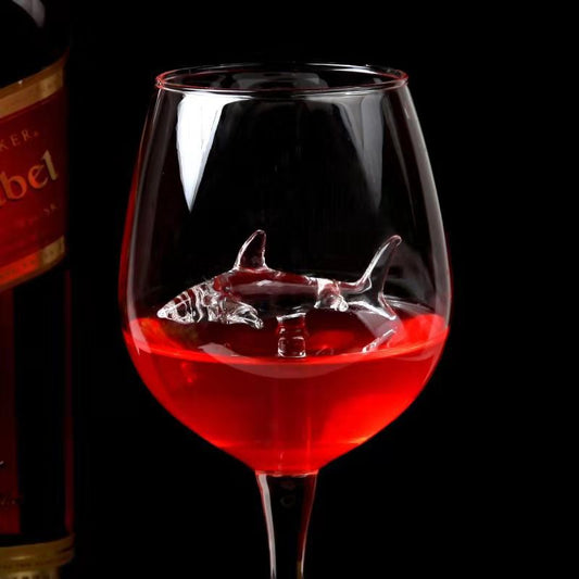Shark Red Wine Glass