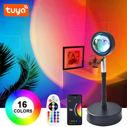 16 Colors Bluetooth Sunset Lamp Projector