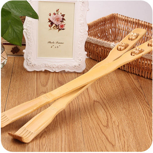 Bamboo Massager Back Scratcher With Body Roller Stick at $8.95 from OddityGate