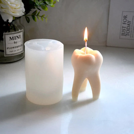 Artistic DIY Tooth Shape Unique Candle Mold at $21.47 from OddityGate