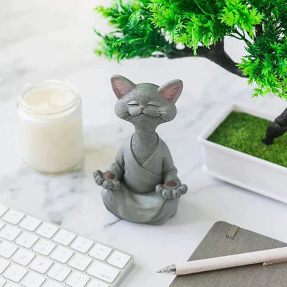 Whimsical Happy Buddha Cat at $19.97 from OddityGate