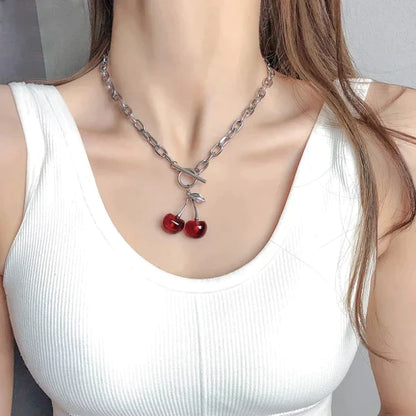 Dainty Cherry Pendant Necklace at $19.97 from OddityGate