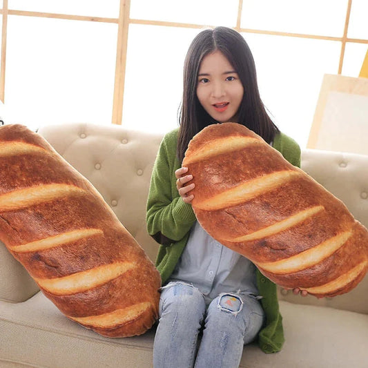 3D Creative Simulation Bread Shape Pillow at $21.97 only from OddityGate