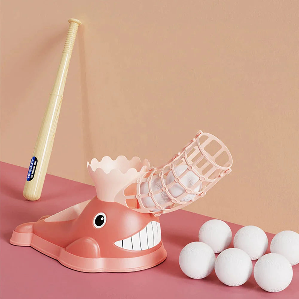 Whale Baseball Launcher Trainer Toy Set