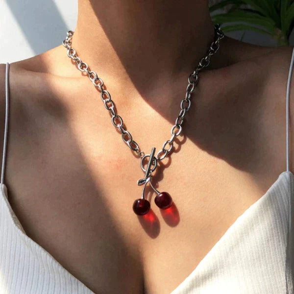 Dainty Cherry Pendant Necklace at $19.97 from OddityGate