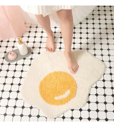 Fried Egg Rug at $39.97 from OddityGate