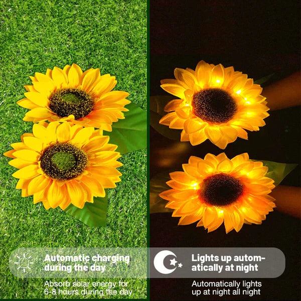 Sunflower Waterproof Solar Led Garden Lights