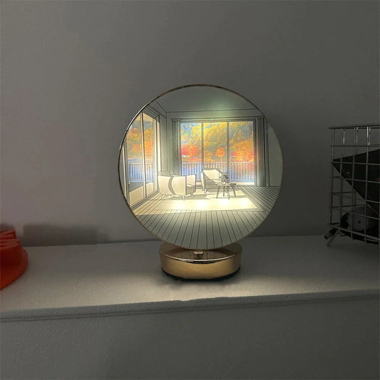 Creative Artistic Orb Painting Table Lamp