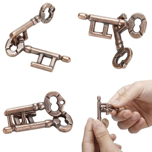 Brain Teaser Puzzle 3D Unlock Interlocking Puzzle Metal Hole Lock at $9.97 from OddityGate