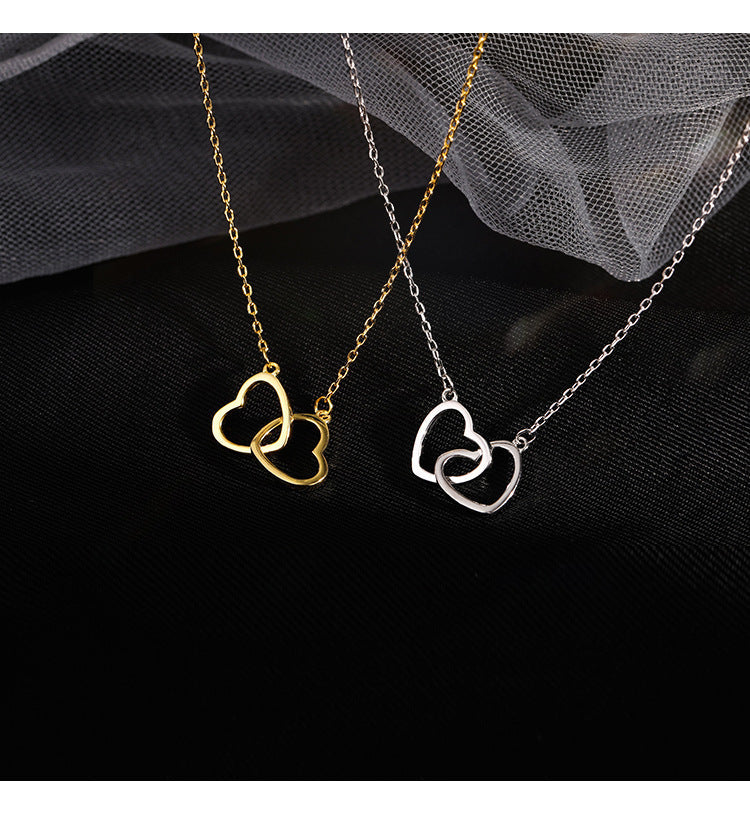 Double Heart Pendant Necklace at $14.97 from OddityGate