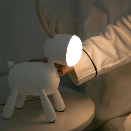  Deer Elk Night Light Rotary Tail Adjustable Timing Multicolor USB Lamp