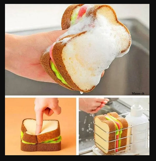 Toast Bread Shape Dish-washing Sponges at $9.99 from OddityGate