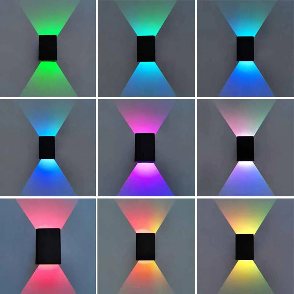 Square Led Wall Lights Multicolor Up Down Lamp at $19.67 from OddityGate
