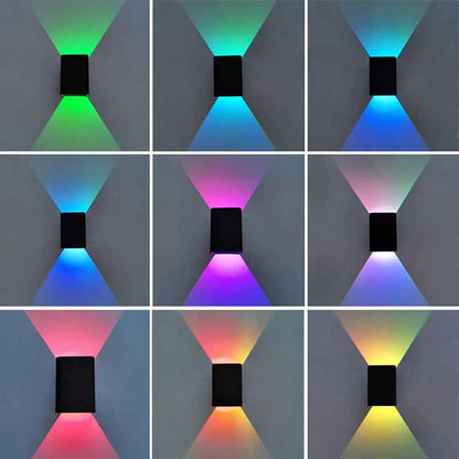 Square Led Wall Lights Multicolor Up Down Lamp at $19.67 from OddityGate