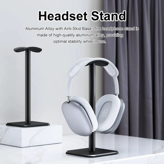 Aluminium Alloy Headphone Stand Holder Space Saving Gaming Headset Stand 