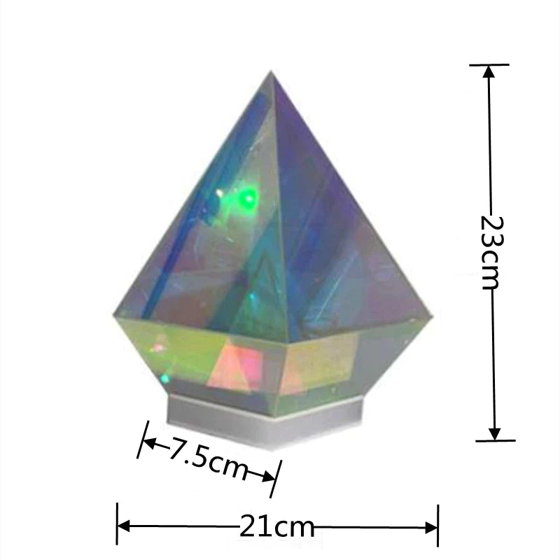 LED Pyramid Bedroom Decor Night Light USB Color Dimming Atmosphere Lamps Home Bedroom Decoration Birthday Gift Decorative Lamp