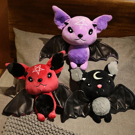 Vampire Plush Bat Toy Pentacle Moon Bat Doll Halloween