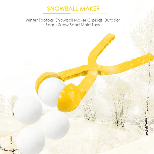 Round Snowball Maker Clip Outdoor Snowball Fight Beach Play Toy