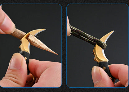 Mini–Wood Handle Keychain Pocket Knife at $9.97 from OddityGate