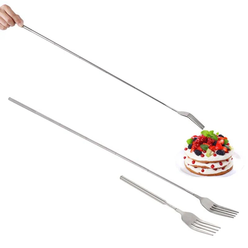 Telescopic Extendable Dinner Fruit Dessert Long Handle Fork at $11.95 from OddityGate