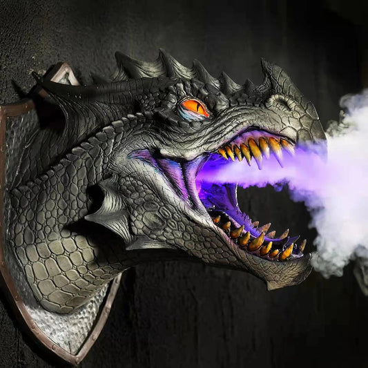 Dragon Legends Prop 3d Wall Mounted Dinosaur Smoke Light Wall at $49.97 from OddityGate