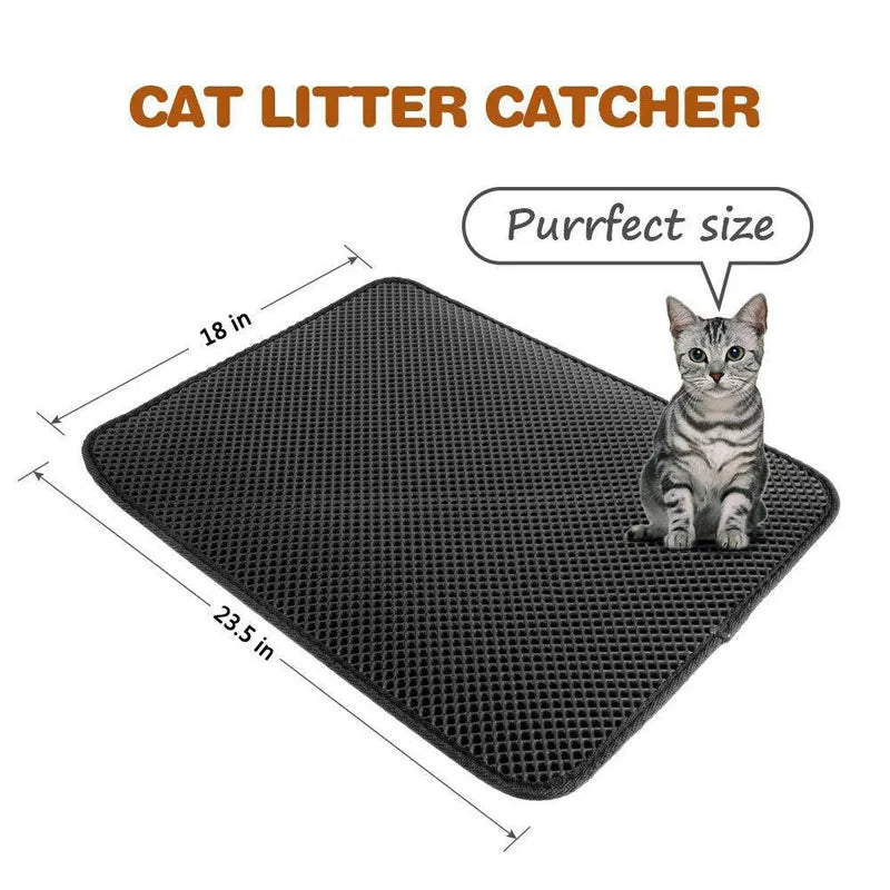 Waterproof Pet Cat Litter Mat EVA Double Layer at $14.97 from OddityGate