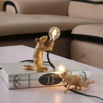  Mouse Shape Night Table Lamp Modern Style Desktop Bedside Lamp Lights Home Room Decor Lighting
