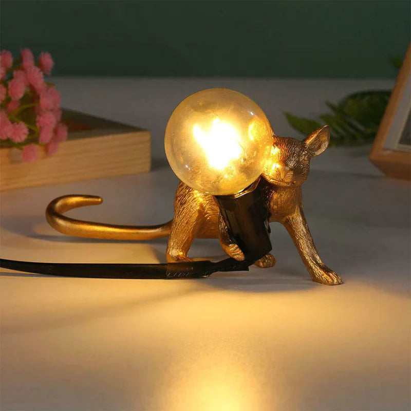  Mouse Shape Night Table Lamp Modern Style Desktop Bedside Lamp Lights Home Room Decor Lighting